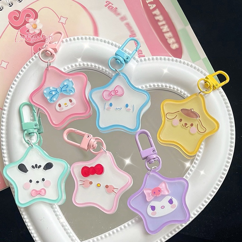 Luckybabys> พวงกุญแจอะคริลิค จี้การ์ตูน Sanrio Star น่ารัก ของขวัญสําหรับเพื่อน กระเป๋านักเรียน