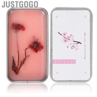 Justgogo Solid   Elegant Portable Peach Blossom Balm for Women