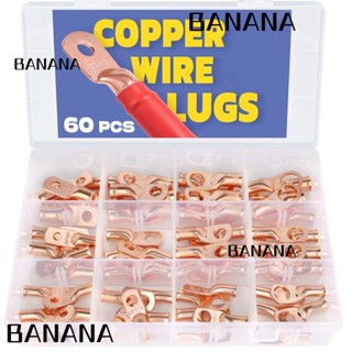 Banana1 ปลายสายเคเบิลแบตเตอรี่ ทองแดง 12 ขนาด AWG 8 6 4 ทนทาน 60 ชิ้น