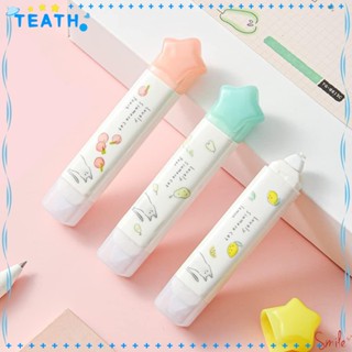 Teath Two-in-one เทปลบคําผิด เพื่อความสวยงาม น่ารัก เทปลบคําผิด สีขาว เทปลบคําผิด รีฟิลได้ สีขาว เทปลบคําผิด สํานักงาน