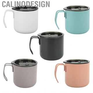 Calinodesign 350ml Stainless Steel Vacuum Insulation 2-Layer Coffee Cup Camping  Mug WT