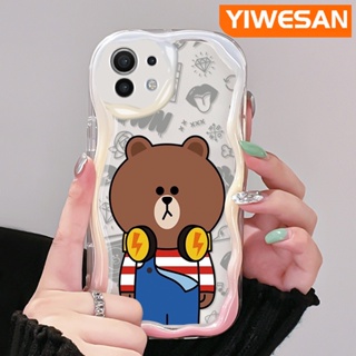 เคสโทรศัพท์มือถือใส แบบนิ่ม ลายการ์ตูนหมี กันกระแทก สําหรับ Xiaomi 12T Pro 11 Lite 5G NE 12 Lite