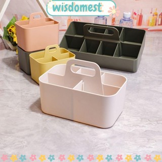 Wisdomest กล่องพลาสติก จัดเก็บเครื่องเขียน ปากกา ของจิปาถะ จัดระเบียบหอพัก