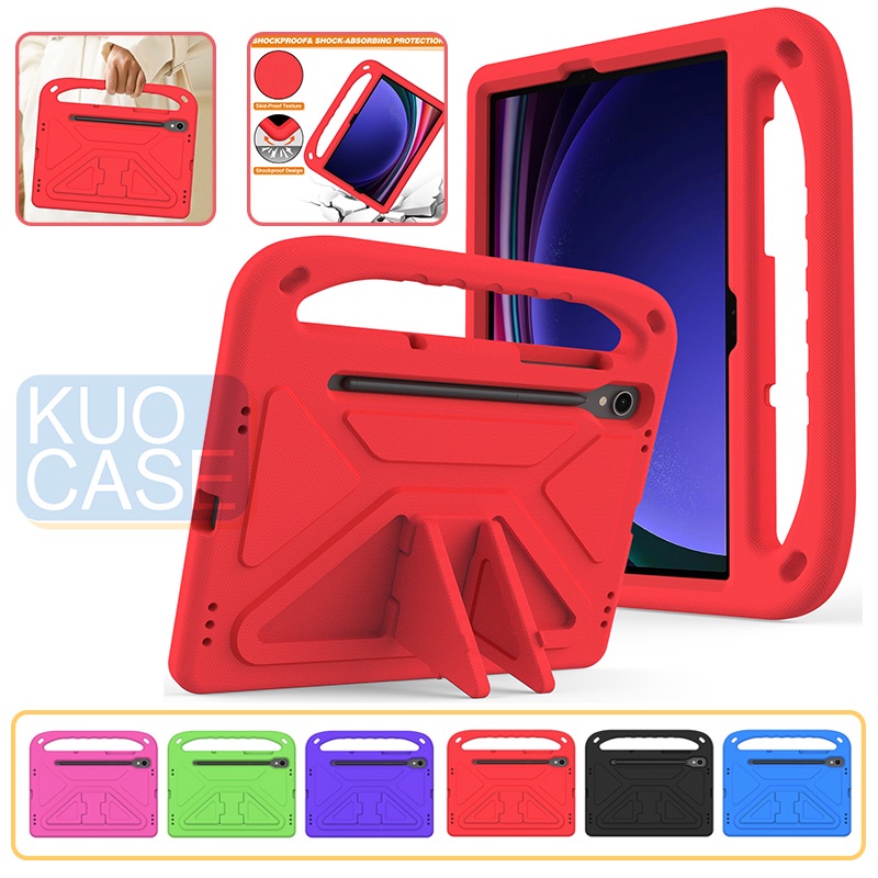 เคส EVA กันกระแทก พร้อมขาตั้ง สําหรับ Samsung Tab S7 S8 S9 X710 11 นิ้ว S7Plus S8 Plus S9Plus X810 S