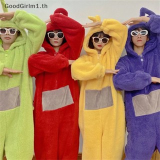 Goodgirlm1 ชุดนอนจั๊มสูท คอสเพลย์สัตว์เทเลทับบี้ Disi Onesies Lala สําหรับผู้ใหญ่ ทุกเพศ