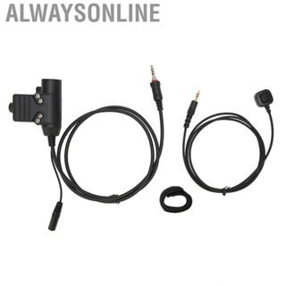 Alwaysonline U94+Finger Microphone PTT Adapter Clear Cold Resistant Plug and Play U94 for Yaesu Vertex VX6R VX7R