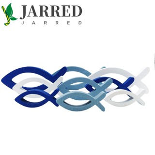 Jarred ปลามหาสมุทร แบบไม้ กลวง 3D น้ําหนักเบา ไม่มีกลิ่น สําหรับร้านอาหาร 9 ชิ้น