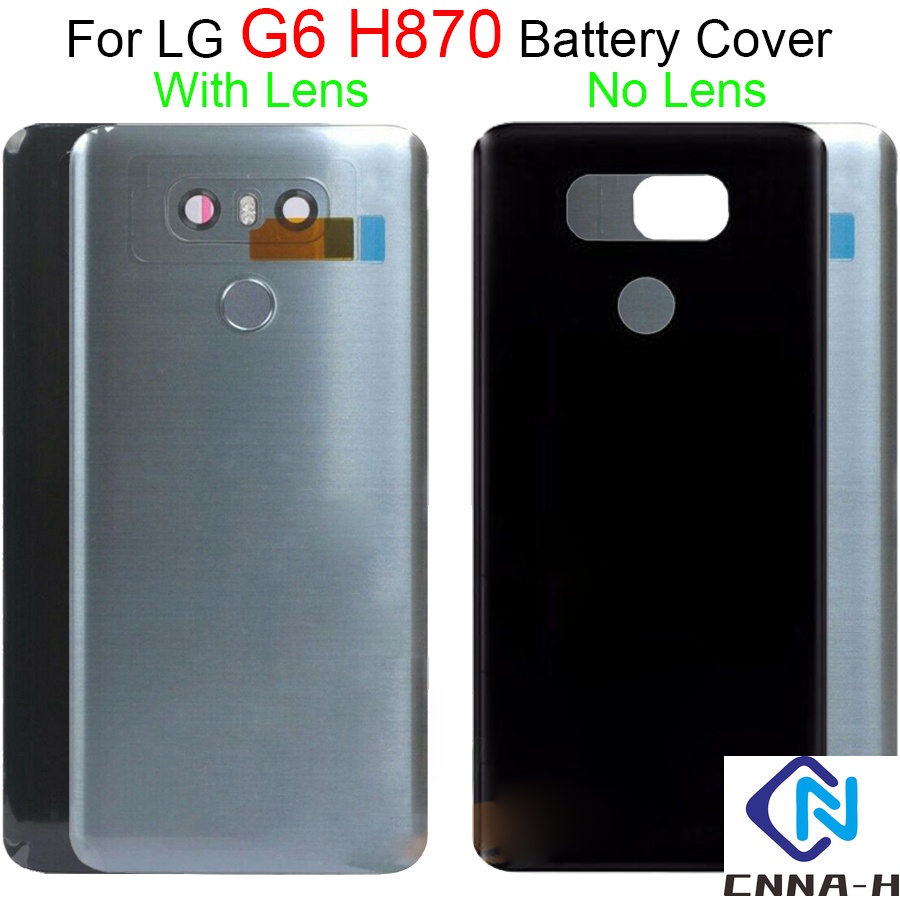 สําหรับ Lg G6 แบตเตอรี่ฝาหลังประตูพร้อมเลนส์กล้องกระจกลายนิ้วมือ LS993 US997 VS998 H870 สําหรับ LG G6 แบตเตอรี่ประตู