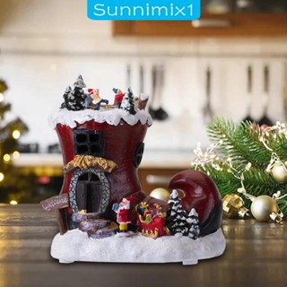 [Sunnimix1] กล่องดนตรีคริสต์มาส แบบหมุนได้ สําหรับร้านอาหาร หอพัก