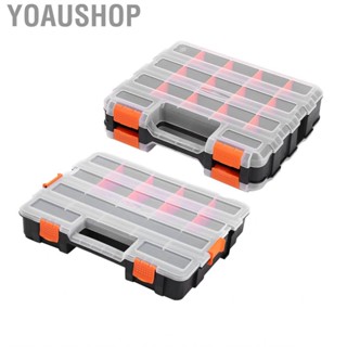 Yoaushop Parts Tool Case  Thickened Stable Corrosion Resistant Box Grid Design for Electrician