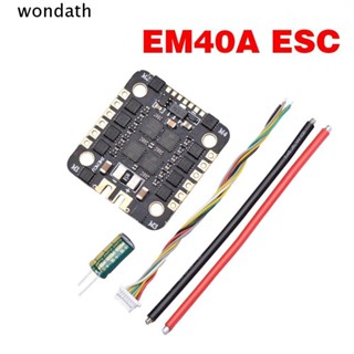 Wonda BLHELI_S EM40A ESC DIY 2-6S LiPo สําหรับเฮลิคอปเตอร์ ควอดคอปเตอร์วิทยุบังคับ 4 in 1 ESC