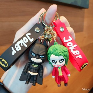 Rtock พวงกุญแจ จี้ตุ๊กตาแบทแมน Gotham City Joker สําหรับห้อยกระเป๋าเป้สะพายหลัง