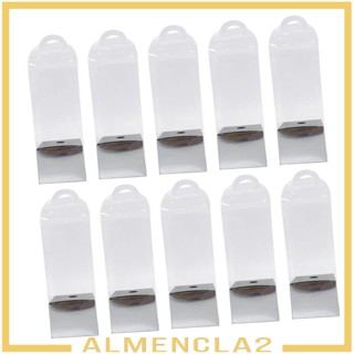 [Almencla2] กล่องของขวัญ กล่องดอกกุหลาบใส แบบพกพา ใช้ซ้ําได้ สําหรับเจ้าสาว 10 ชิ้น