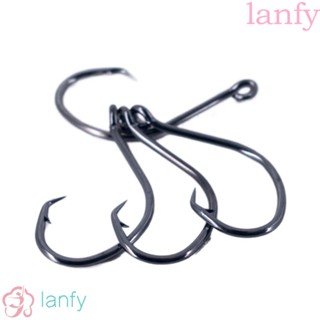 Lanfy ตะขอเหยื่อตกปลา เหล็กคาร์บอนหนา ทนทาน แข็งแรง สไตล์ญี่ปุ่น 20 ชิ้น ต่อล็อต