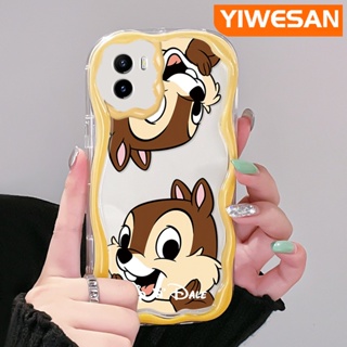 เคสโทรศัพท์มือถือ ซิลิโคนนิ่ม ป้องกันกระแทก ลายการ์ตูนชิปน่ารัก สีครีม สําหรับ VIVO Y15s Y15a Y01 Y02s