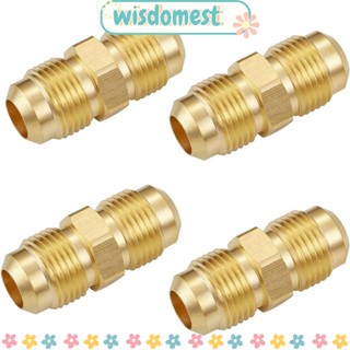 Wisdomest ข้อต่อท่อแก๊ส ทองเหลือง 3/8 นิ้ว ทนทาน 4 ชิ้น