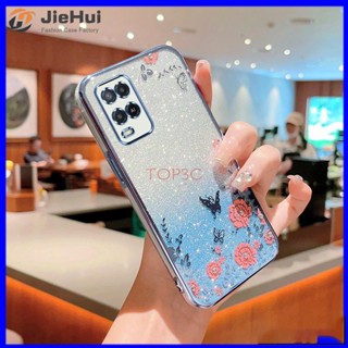 Jiehui เคสโทรศัพท์มือถือ ลายผีเสื้อกระพริบ สําหรับ oppo A54 A58 A57 2022 A77S A55