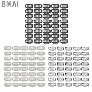 Bmai 40pcs Wig  Set Stainless Steel DIY 9  Snap Comb Hair Extension Clips Ac