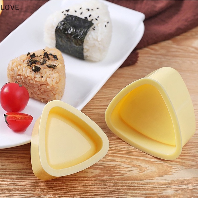 LO ใหม่ Diy แม่พิมพ์ซูชิ Onigiri ข้าวอาหารกดสามเหลี่ยม Sushi Maker แม่พิมพ์ญี่ปุ่น Home Kitchen Bento อุปกรณ์เสริมเครื่องมือ SG