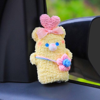 Cute Car Key Case Buckle Female Audi BMW Benz Volkswagen Honda Wool Knitted Pendant DIY 9tw8