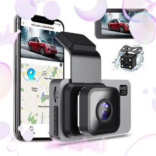 กล้องติดรถยนต์ WiFi Dash Cam 1080P HD พร้อมหน้าจอ IPS 3 นิ้ว วิสัยทัศน์กลางคืน มอนิเตอร์จอดรถ บันทึกเสียงแบบวนซ้ํา