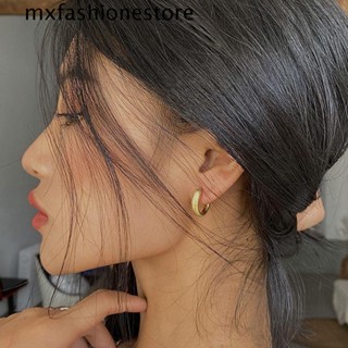 Mxfashione ต่างหูทอง เรขาคณิต หรูหรา ผู้หญิง เข็มเงิน เครื่องประดับแฟชั่น ย้อนยุค เครื่องประดับหญิง