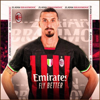 เสื้อยืดแขนสั้น ลายทีมชาติฟุตบอล Ibrahimovic AC Milan National Teams NS2 ชุดเหย้า สําหรับผู้ชาย และผู้หญิง SN2