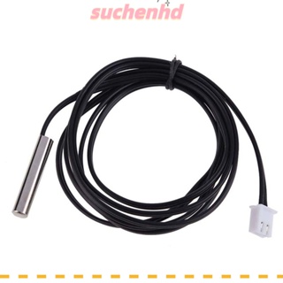 Suchenhd สายโพรบเทอร์มิสเตอร์ เซนเซอร์อุณหภูมิ สเตนเลส B3950 NTC 1 เมตร 10K กันน้ํา สีดํา สําหรับบ้าน 5 ชิ้น