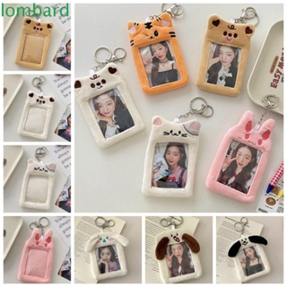 Lombard ที่ใส่บัตรรถบัส, INS เพนกวิน ตุ๊กตา Kpop โฟโต้การ์ด ที่ใส่, ขนปุย พร้อมพวงกุญแจจี้แมว เคสป้องกันภาพ เคสป้องกันนักเรียน