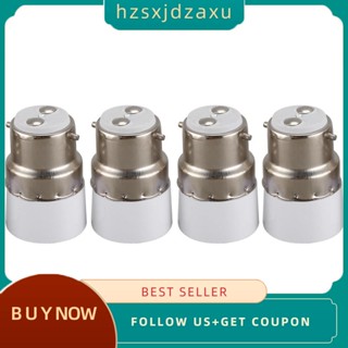 【hzsxjdzaxu】อะแดปเตอร์ซ็อกเก็ตหลอดไฟ Ac 220V B22 เป็น E14 4 ชิ้น