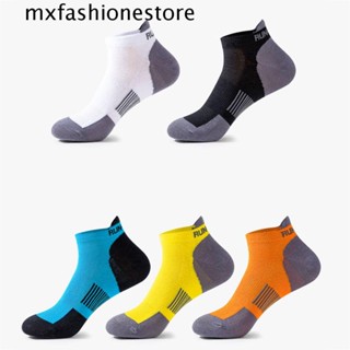 Mxfashione ผู้ชาย ร้านขายชุดชั้นใน อบอุ่น สบาย ผู้หญิง กีฬา สีนุ่ม เย็บปะติดปะต่อกัน ถุงเท้าข้อเท้า