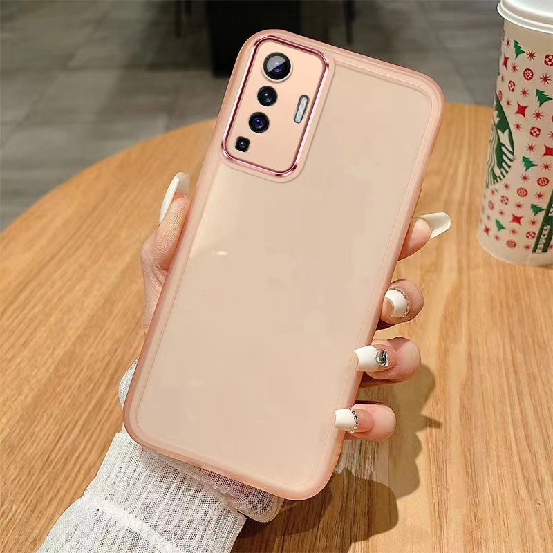 Vivo สีทึบเรียบง่ายและทนต่อสิ่งสกปรกรวมทุกอย่างเคสโทรศัพท์ป้องกันการตก, Vivo X25 4G/Y35+/Y35M+Vivo Y