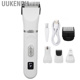 Uukendh Pet Hair Trimmer Rechargeable Dog Clippers Kit  Display Nail Grinding Cordless Low Noise for Face