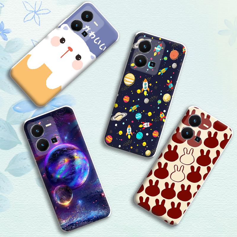 สําหรับ VIVO Y35 4G โทรศัพท์มือถือกรณี TPU ซิลิคอนนุ่มสีโทรศัพท์มือถือสําหรับ VIVO Y35 4G โทรศัพท์มื