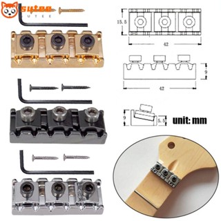 Sutee อุปกรณ์เสริมบล็อกน็อตโลหะ ทนทาน สําหรับสายกีตาร์ 42 มม.
