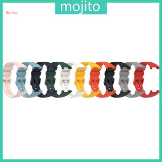 Mojito สายนาฬิกาข้อมืออัจฉริยะ ปรับได้ กันเหงื่อ ลายลิ้นจี่ สําหรับ Mi Band 7 Pro