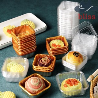 Bliss ถาดพลาสติก สําหรับใส่ขนมไหว้พระจันทร์ คัพเค้ก มูส