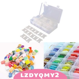 [Lzdyqmy2] กล่องเก็บไหมปัก พร้อมกระสวยไหมปัก 120 ชิ้น