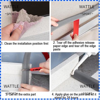 Wattle แถบซีลซิลิโคน ปิดด้านล่างประตู กั้นน้ําท่วม งอได้