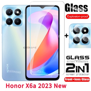 ฟิล์มกระจกนิรภัยกันรอยหน้าจอ เลนส์กล้อง ด้านหลัง สําหรับ Honor X6a 2023 Honor X6a X 6A X6 A HonorX6a 2023 4G 5G 2023 4G 5G