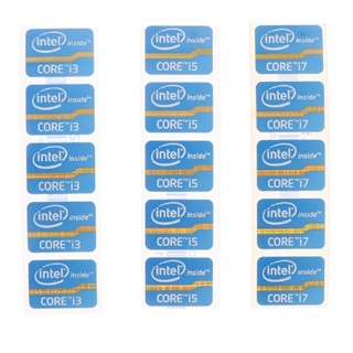 สติกเกอร์ฉลาก โลโก้ INTEL CORE  i5 i7 สําหรับติดตกแต่งพีซี แล็ปท็อป แถบสีทองสะท้อนแสง