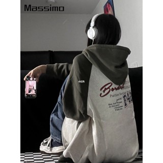 Massimo เสื้อกันหนาว เสื้อฮู้ด สบาย คุณภาพสูง chic unique A28J19A37Z230912