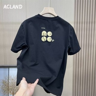 Acland เสื้อยืดผู้ชาย ผู้ชายเสื้อเชิ้ต เสื้อยืด ผ้านุ่ม ใส่สบาย ไม่หด ไม่ต้องรีด MTX2390KGG 37Z230913