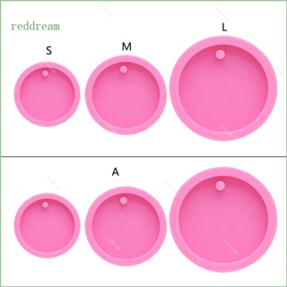 Redd แม่พิมพ์ซิลิโคน อีพ็อกซี่ UV คริสตัล รูปกระดูกสุนัข ทรงกลม สีแดง สําหรับทําจี้