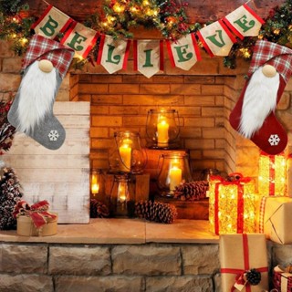 ⚡XMAS⚡Goodie Bags Large Sock Shape Design Storage BagS Xmas Tree Hanging 1Pcs Candies