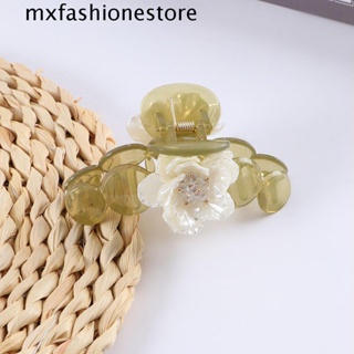 Mxfashione กิ๊บติดผมหางม้า ลายดอกไม้ หรูหรา สไตล์เกาหลี สําหรับผู้หญิง