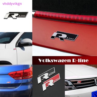 Vhdd สติกเกอร์ตราสัญลักษณ์ Rline R-LINE โลหะ สําหรับติดตกแต่งรถยนต์ VW CC GTI Passat TH