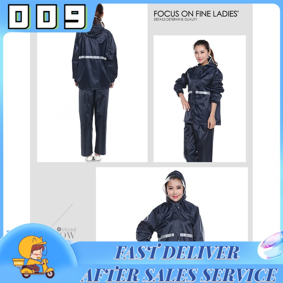 Canel & Co Premium Raincoat Rainsuit พรีเมี่ยม ชุดกันฝน เสื้อกันฝน มีแถบสะท้อนแสง เสื้อกันฝนแบบหนา