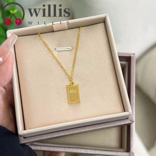 Willis สร้อยข้อเท้า จี้น้ําเต้า อิฐ ทองแดง ขนาดเล็ก สีทอง เรขาคณิต มีสไตล์ สไตล์เกาหลี ปาร์ตี้