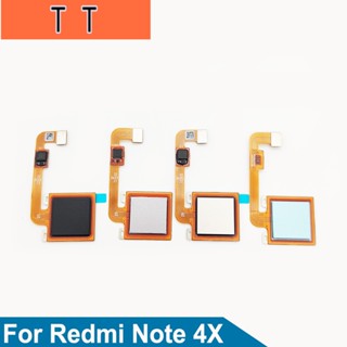  ปุ่มโฮม ยืดหยุ่น แบบเปลี่ยน สําหรับ Xiaomi Redmi Note 4X Touch ID Fingerprint Sensor